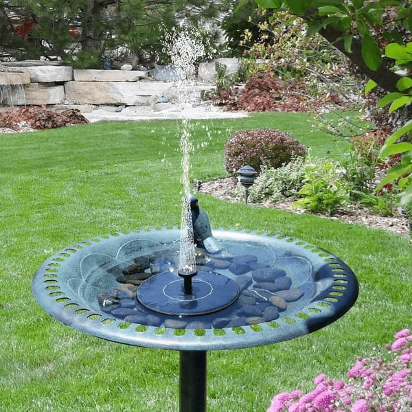 Eco-Friendly Solar Bird Bath Fountain for Garden Relaxation and Harmony