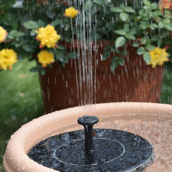 Eco-Friendly Solar Bird Bath Fountain for Garden Relaxation and Harmony