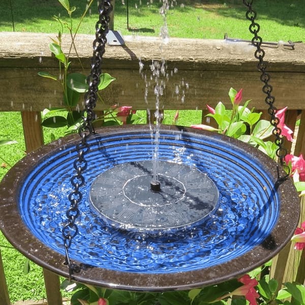 Eco-Friendly Solar Bird Bath Fountain for Garden Relaxation and Harmony