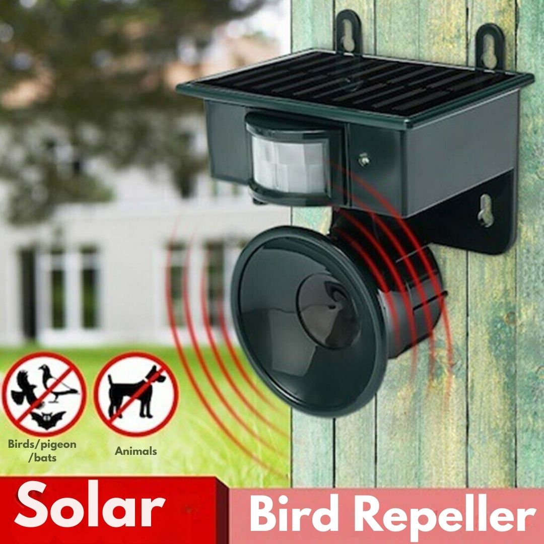 Eco-Friendly Solar-Powered Motion Sensor Bird Repeller