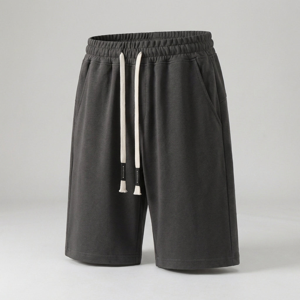 Elastic Waist Drawstring Shorts