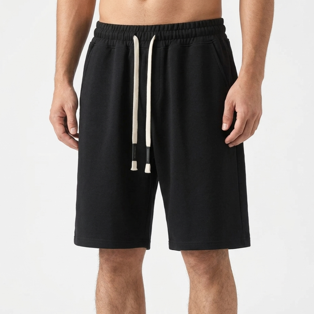 Elastic Waist Drawstring Shorts