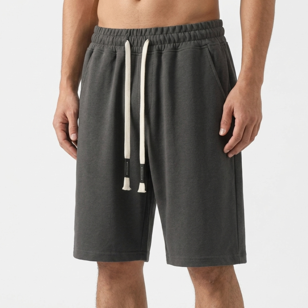 Elastic Waist Drawstring Shorts