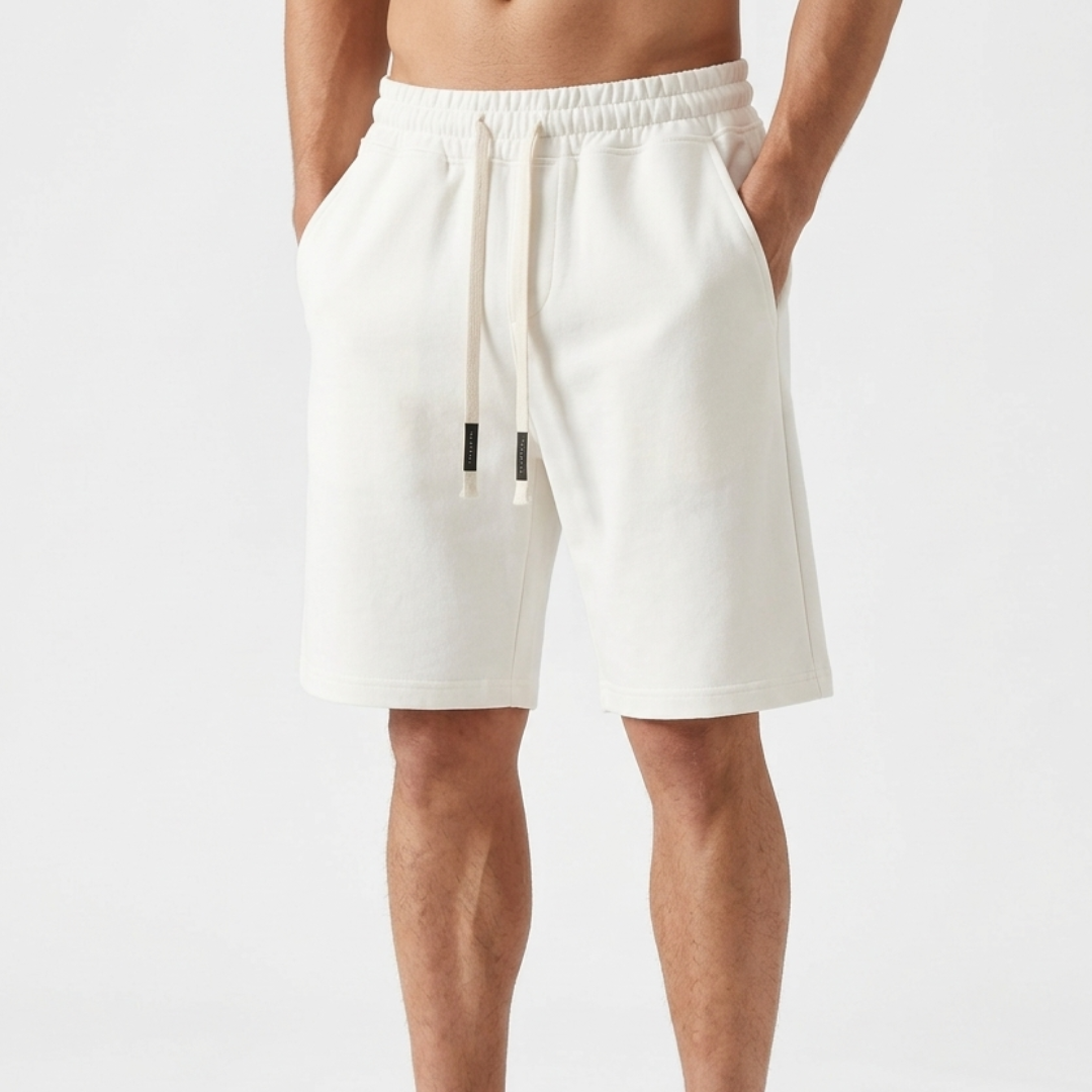 Elastic Waist Drawstring Shorts