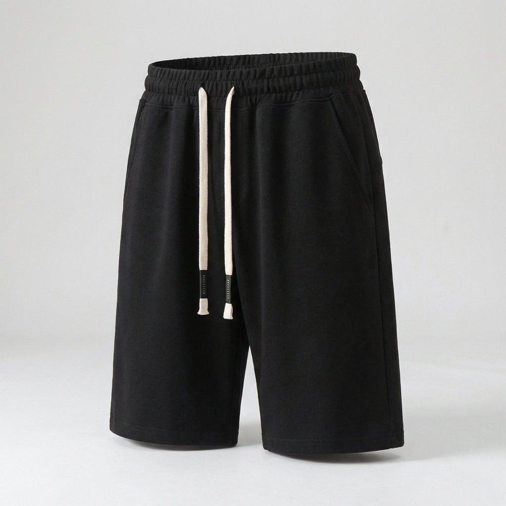 Elastic Waist Drawstring Shorts