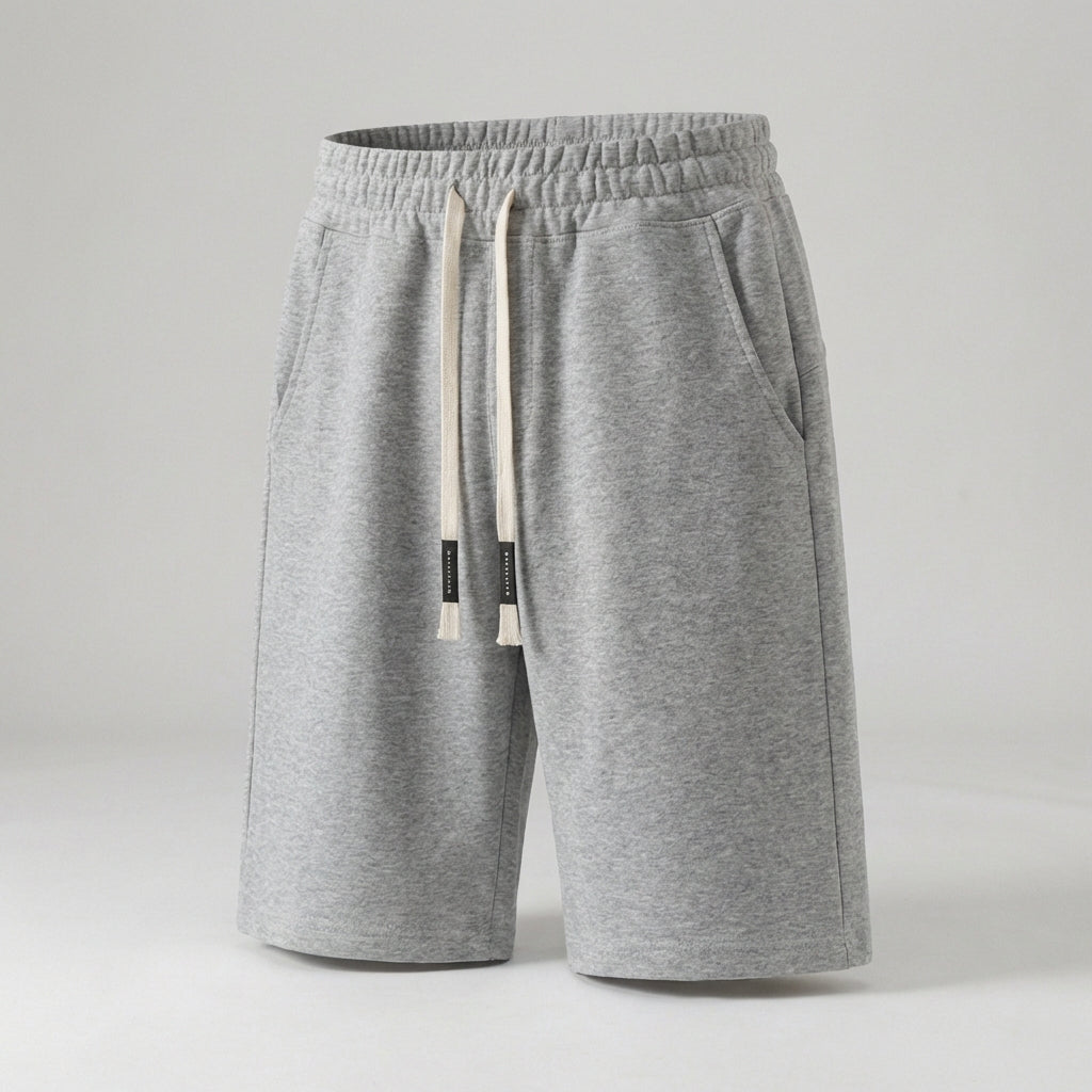 Elastic Waist Drawstring Shorts