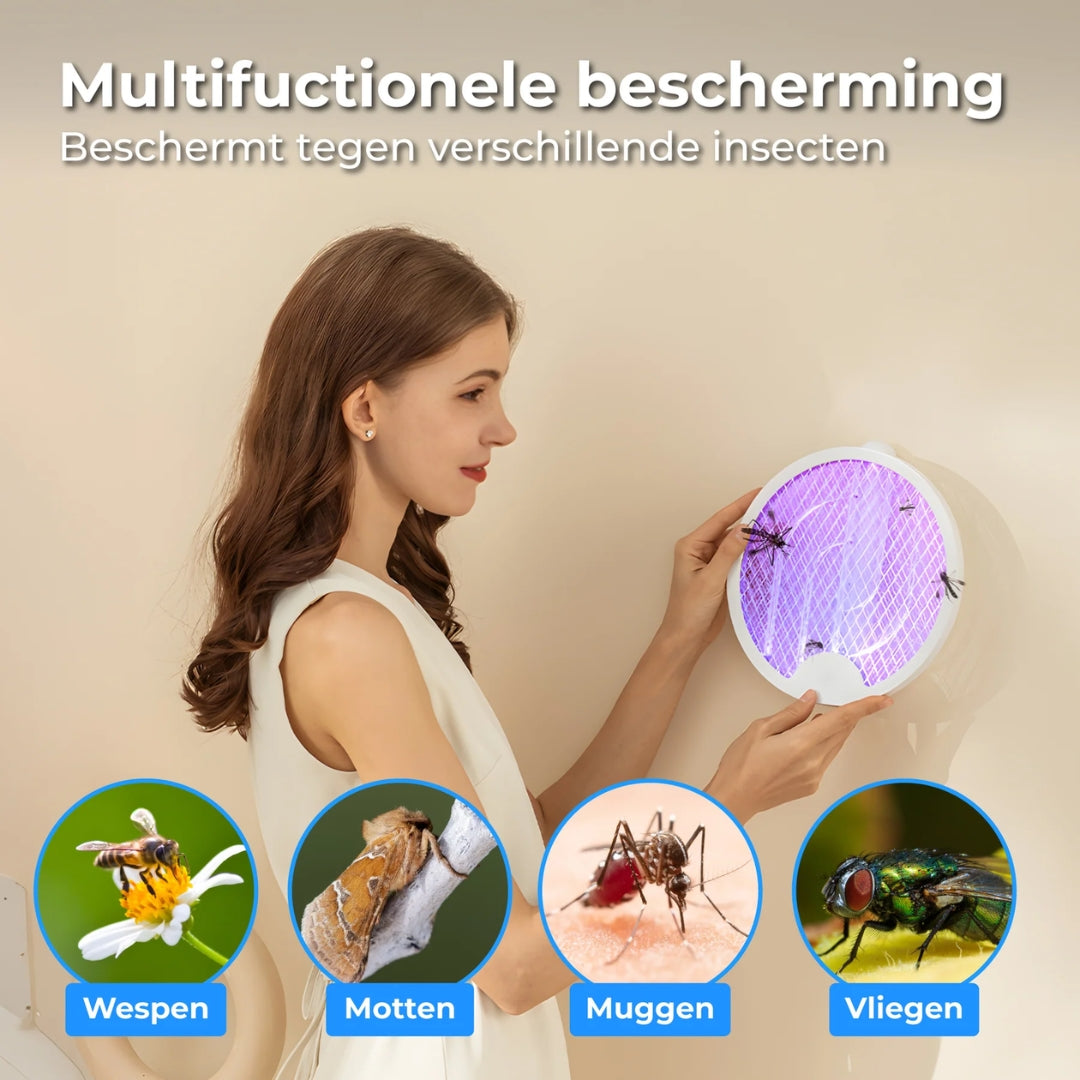 Electric Fly Swatter - 2-in-1 with UV Light