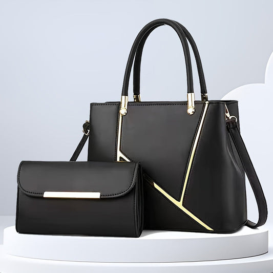 Elegant 2-Piece Handbag Set with Tote Bag and Crossbody Bag