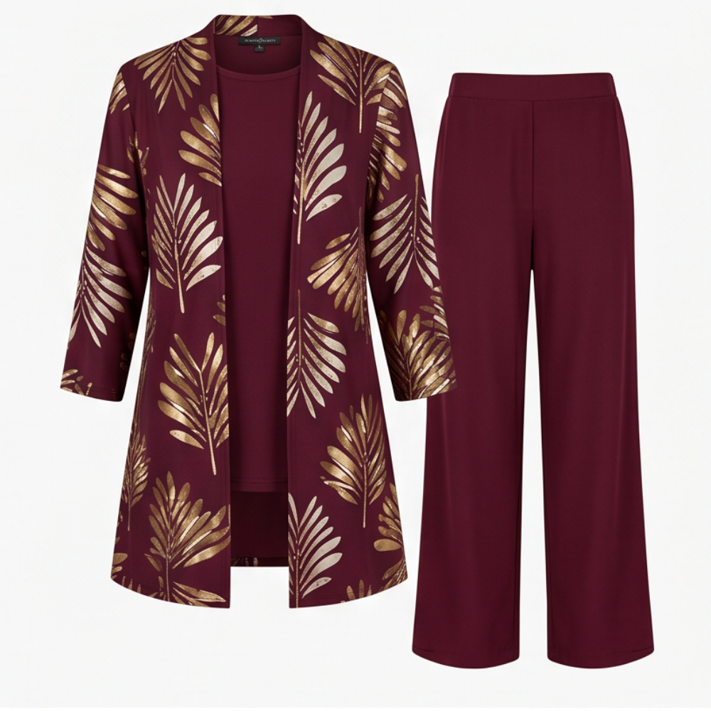 Elegant 3-Piece Pantsuit Set