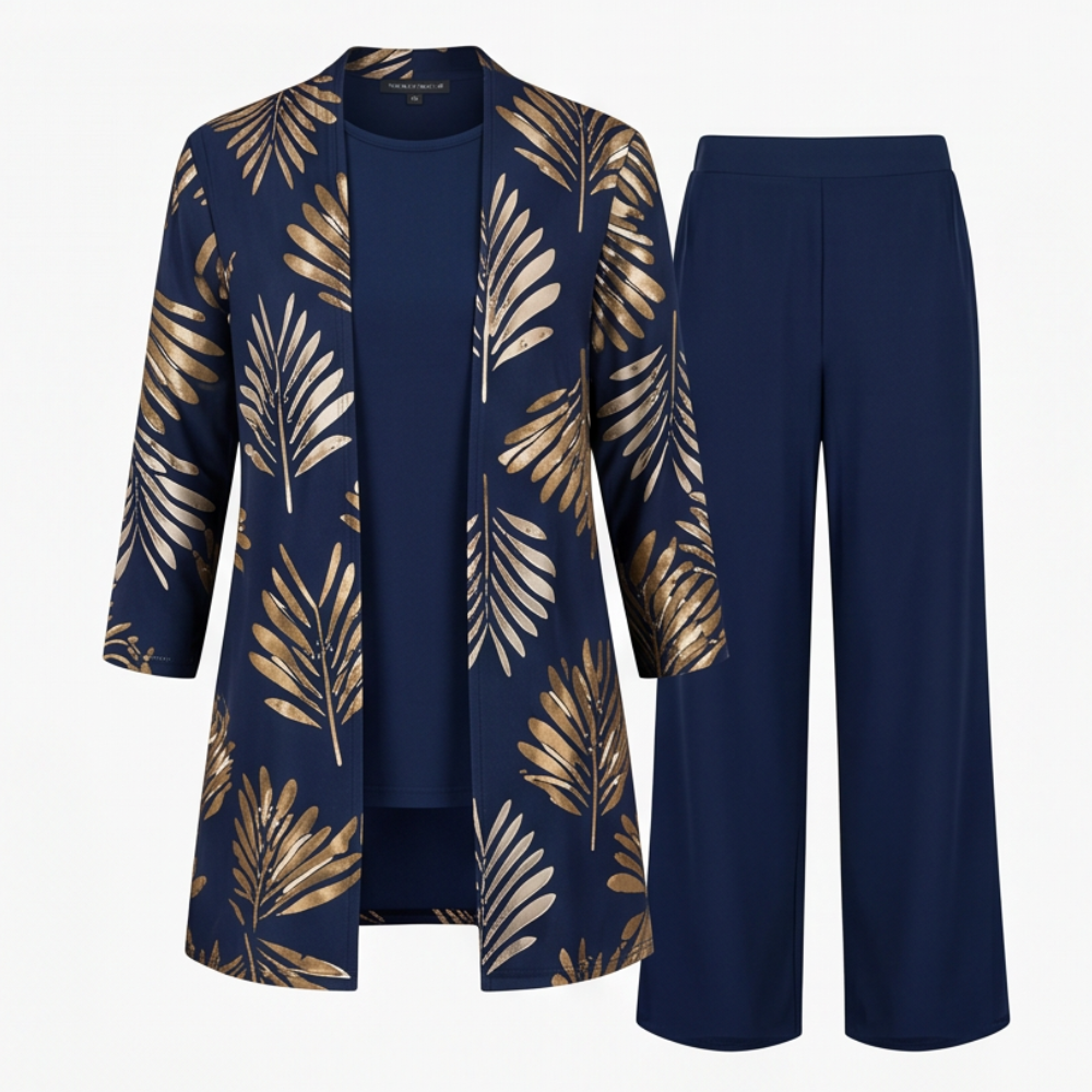 Elegant 3-Piece Pantsuit Set