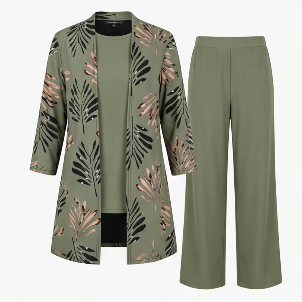 Elegant 3-Piece Pantsuit Set