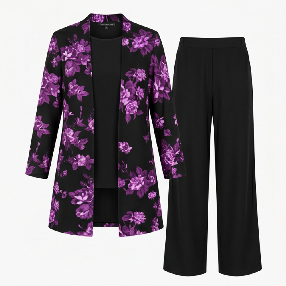 Elegant 3-Piece Pantsuit Set