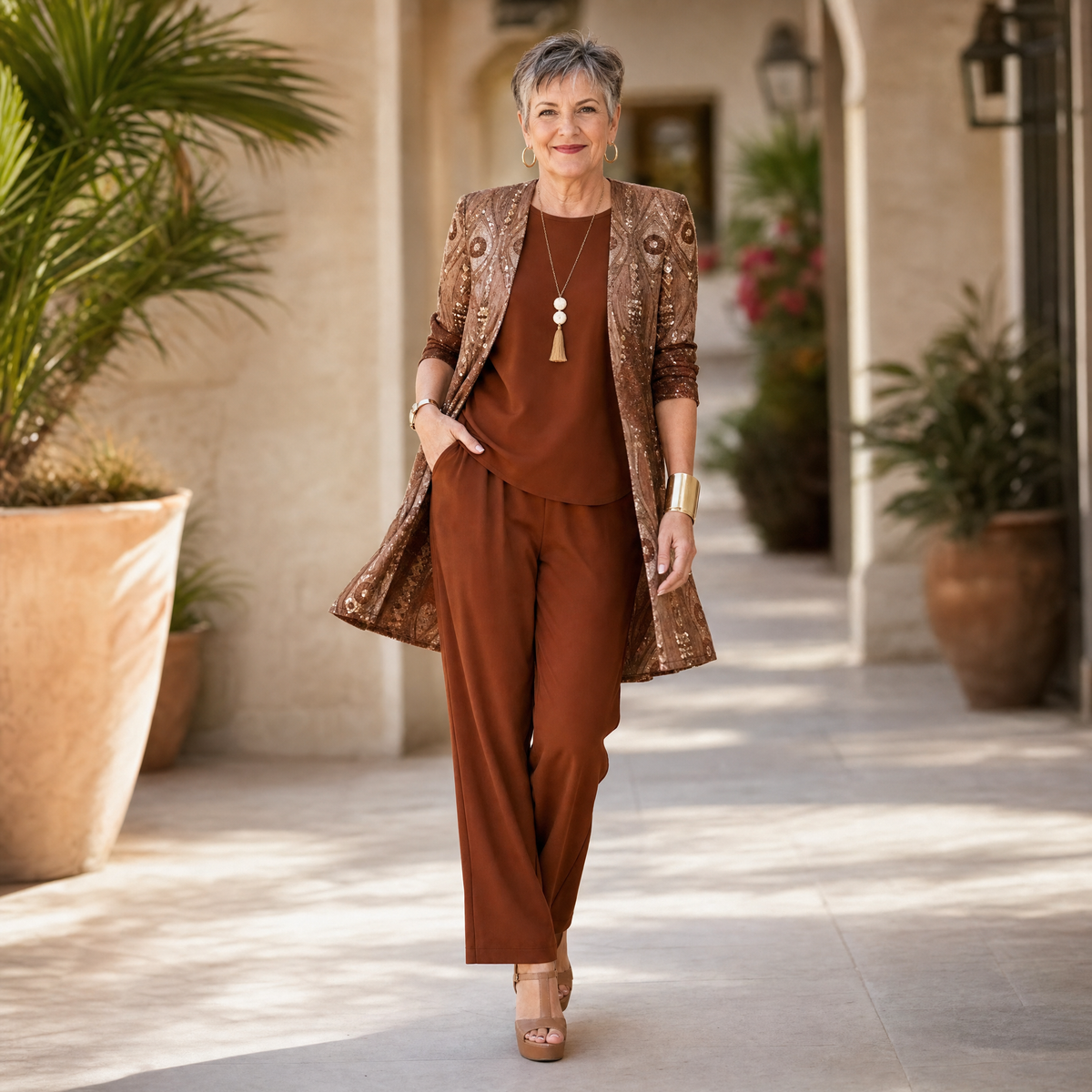 Elegant 3-Piece Pantsuit Set