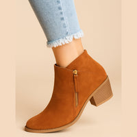 Elegant Ankle Boots with Block Heel