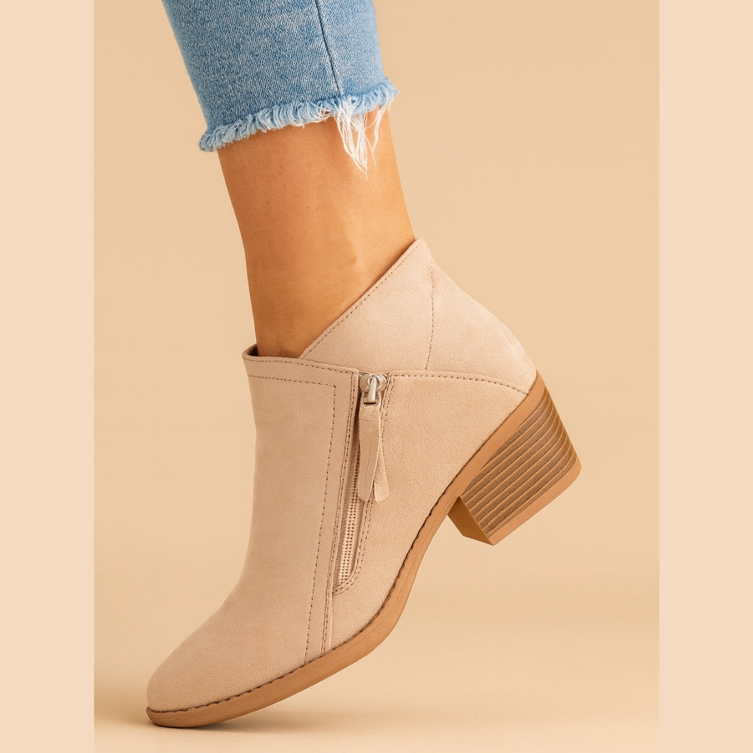 Elegant Ankle Boots with Block Heel