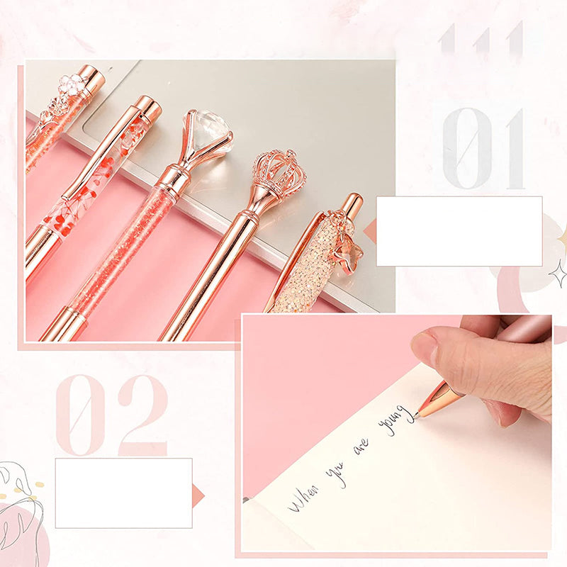 Elegant Diamond Ballpoint Pen Set for Stylish Writing
