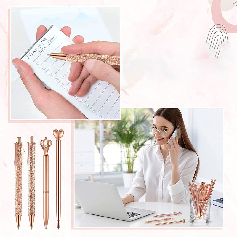 Elegant Diamond Ballpoint Pen Set for Stylish Writing