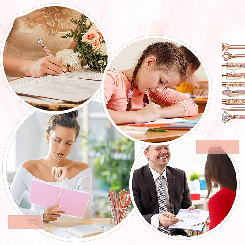 Elegant Diamond Ballpoint Pen Set for Stylish Writing
