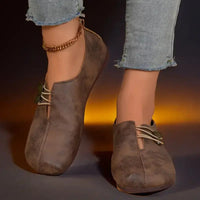 Elegant Ergonomic Round Toe Flat Shoes with Flexible Sole