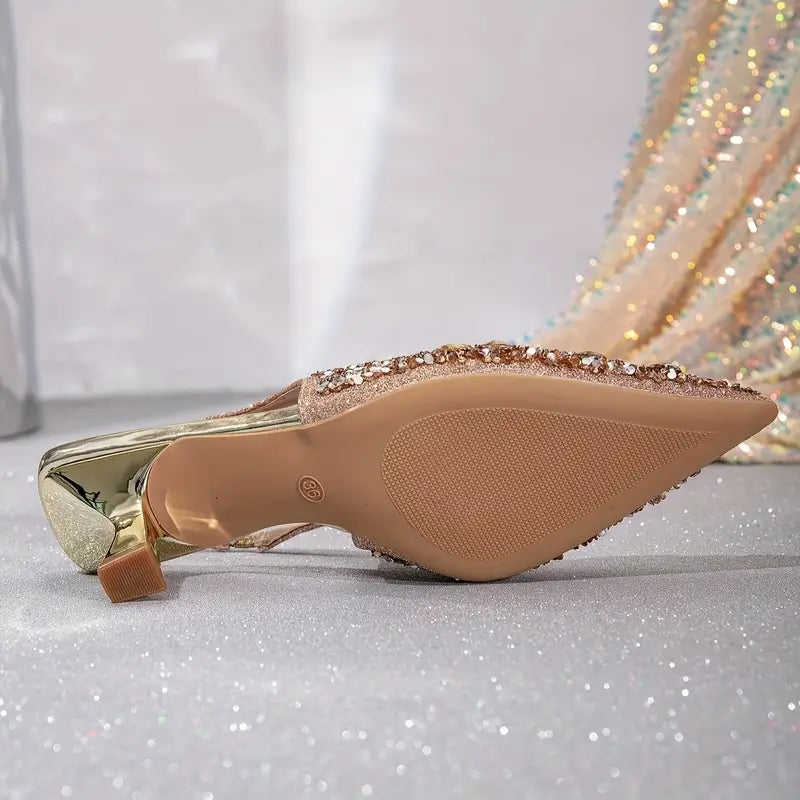 Elegant High-Heeled Evening Shoes