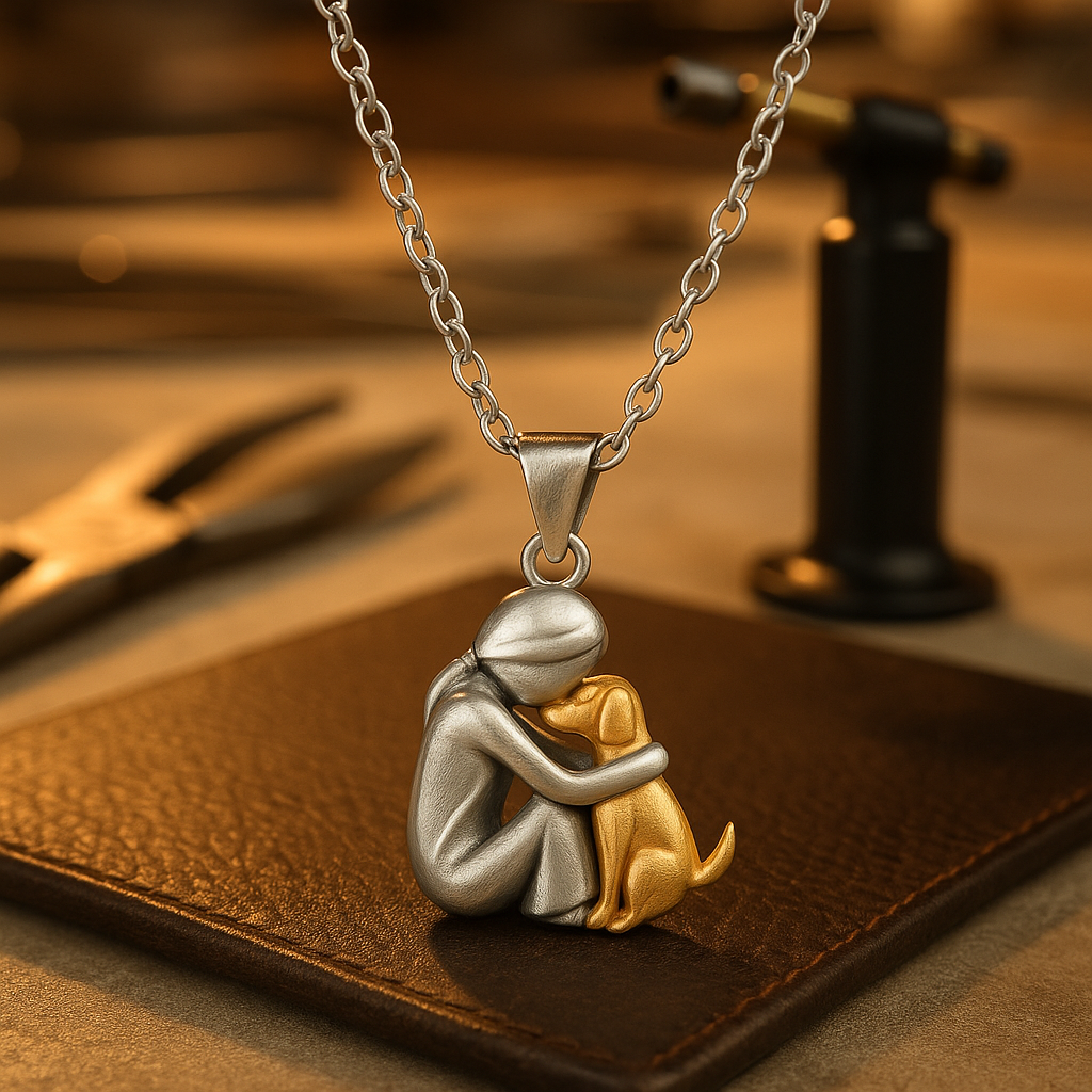 Elegant Hug Pendant Chain Necklace - Stylish Jewelry