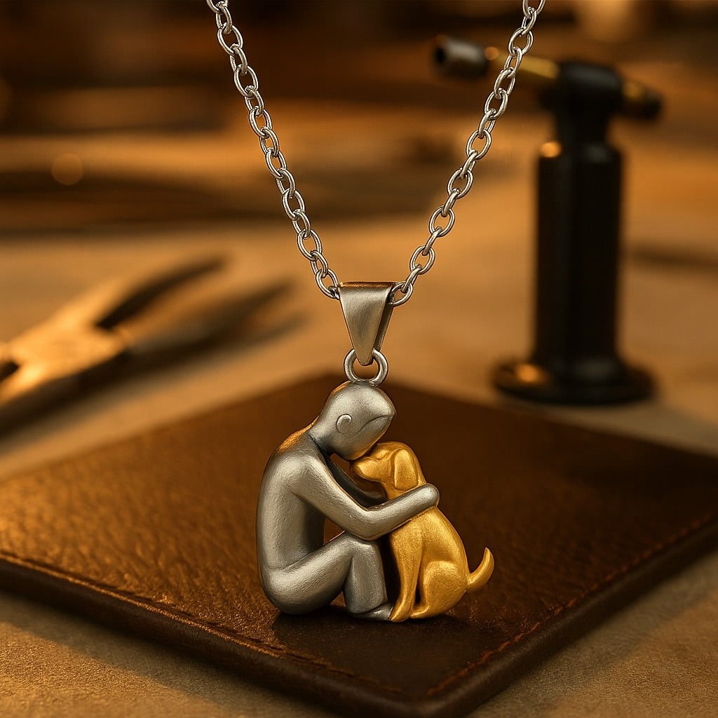 Elegant Hug Pendant Chain Necklace - Stylish Jewelry