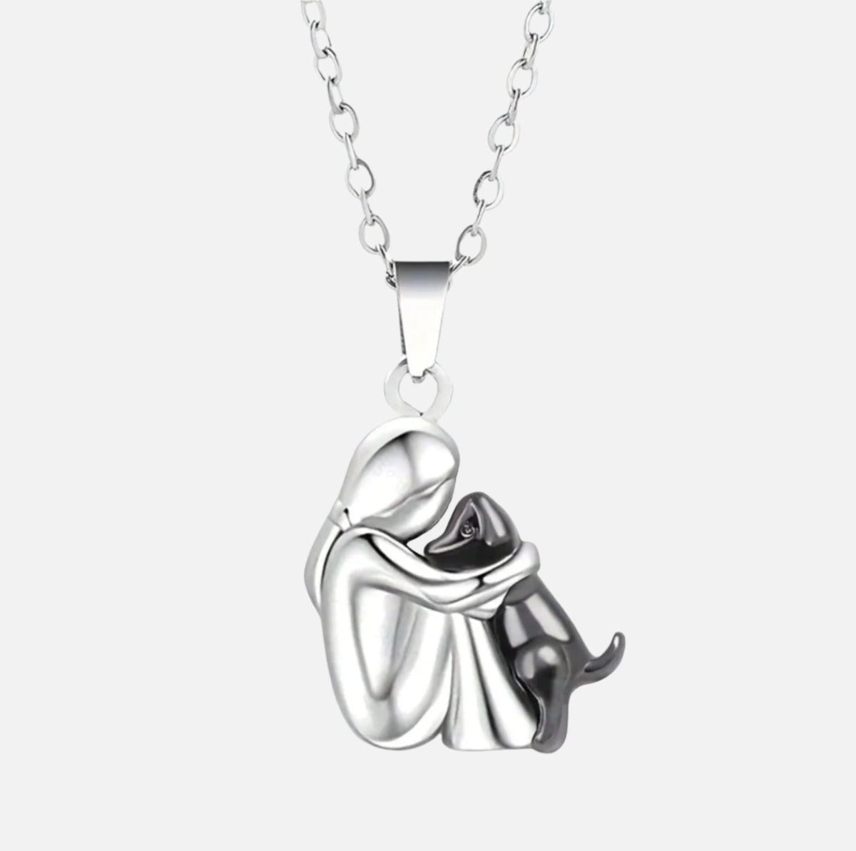 Elegant Hug Pendant Chain Necklace - Stylish Jewelry