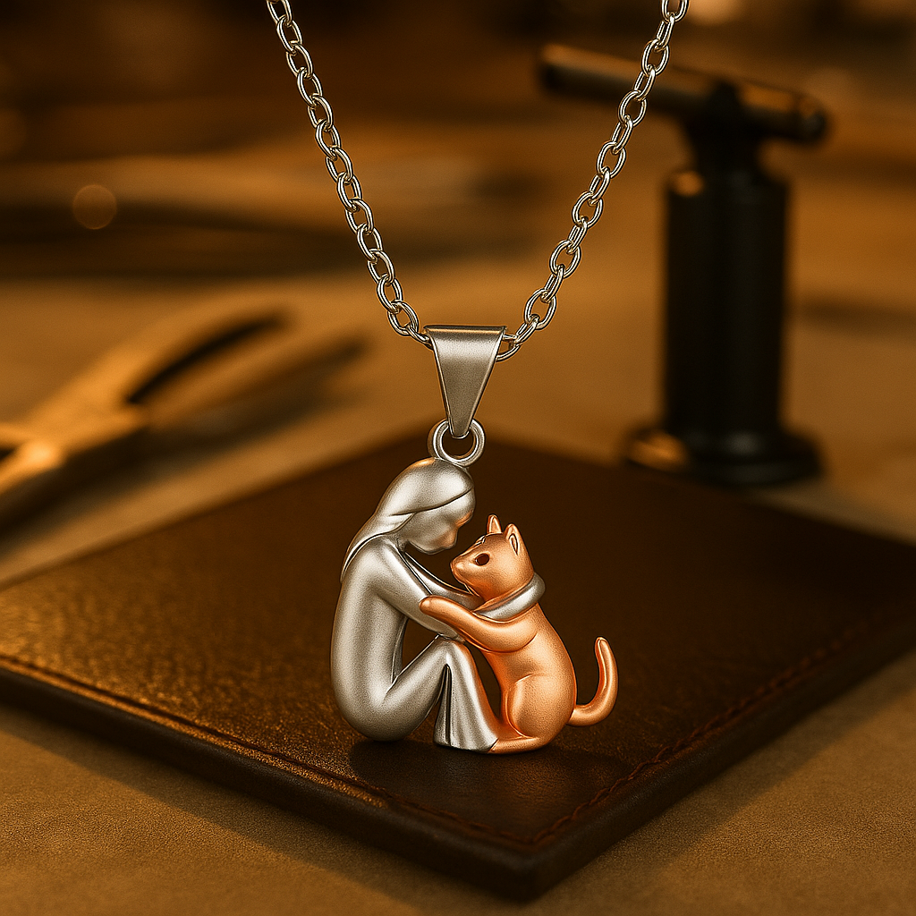 Elegant Hug Pendant Chain Necklace - Stylish Jewelry
