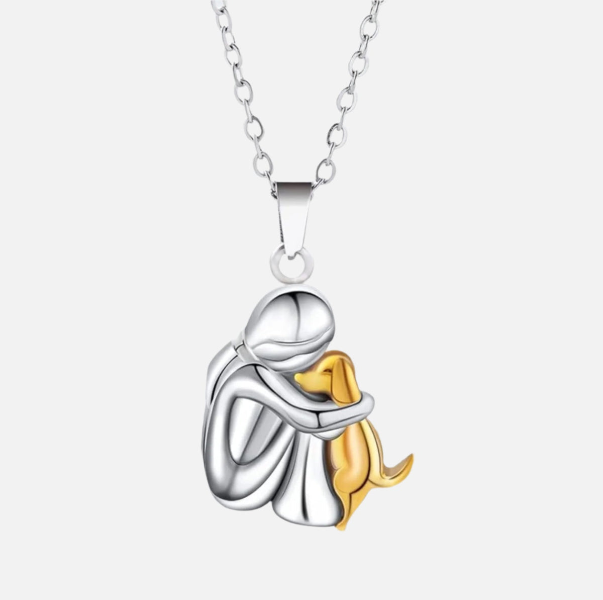 Elegant Hug Pendant Chain Necklace - Stylish Jewelry