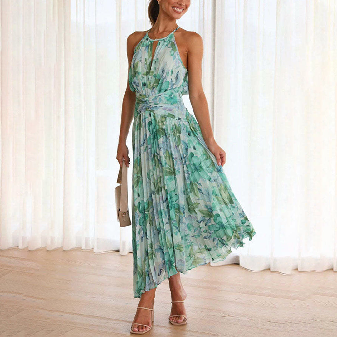 Elegant Lightweight Floral Maxi Summer Dress