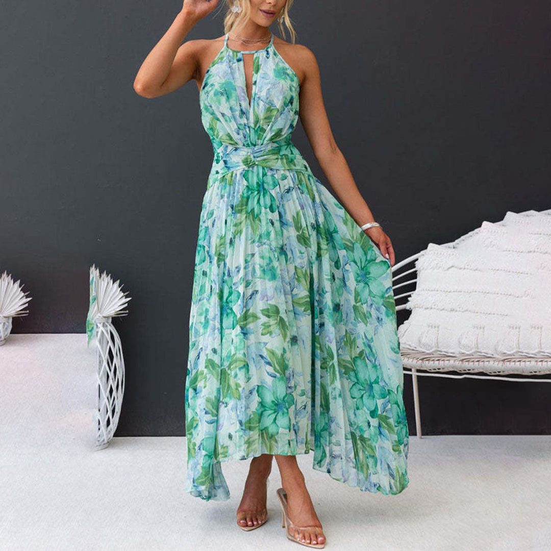 Elegant Lightweight Floral Maxi Summer Dress