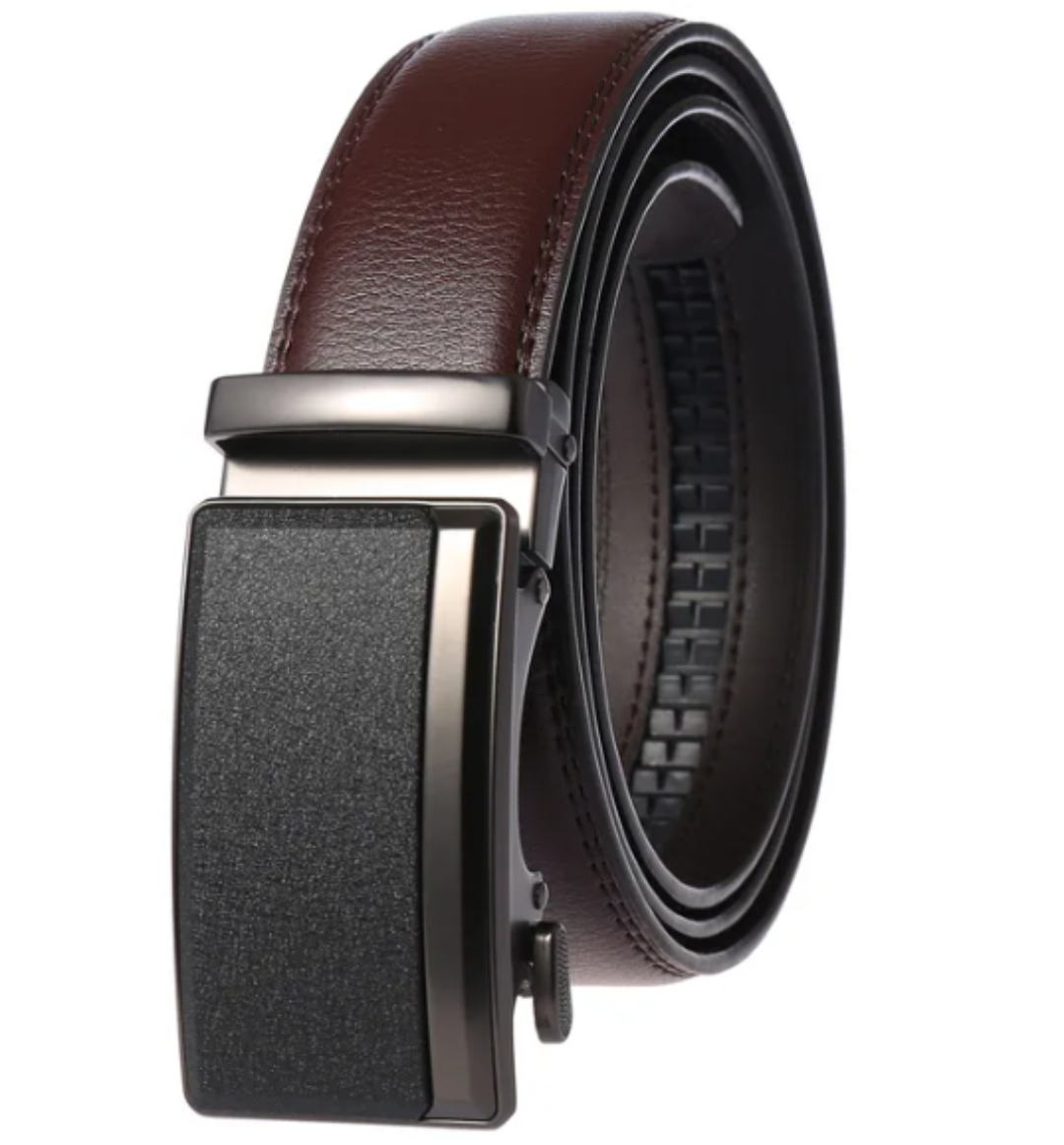 Elegant Men's Belt with Automatic Buckle