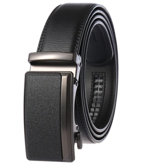 Elegant Men's Belt with Automatic Buckle