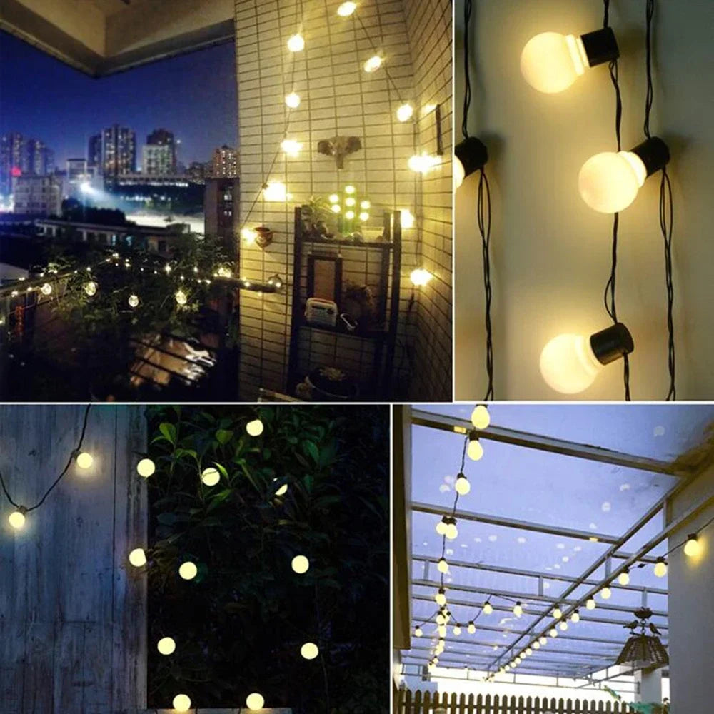 Elegant Outdoor LED Garland String Lights