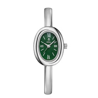 Elegant Oval Bangle Watch: Modern and Classic