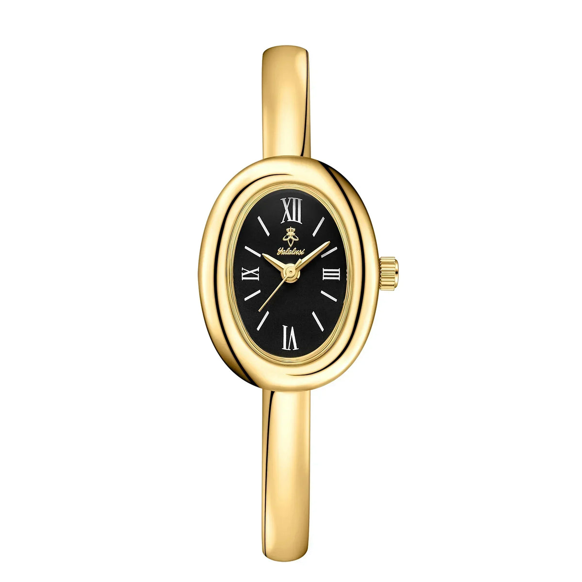 Elegant Oval Bangle Watch: Modern and Classic