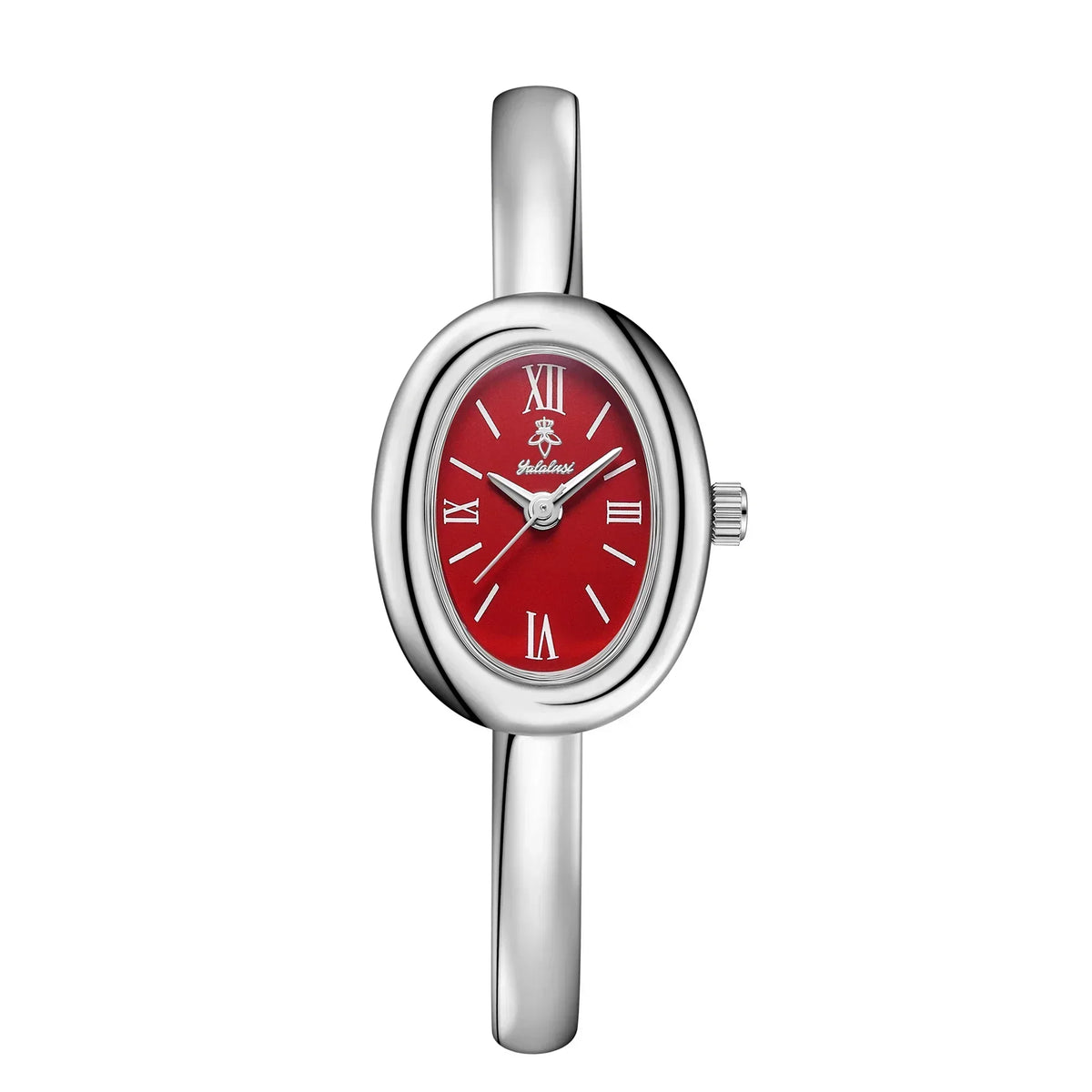 Elegant Oval Bangle Watch: Modern and Classic
