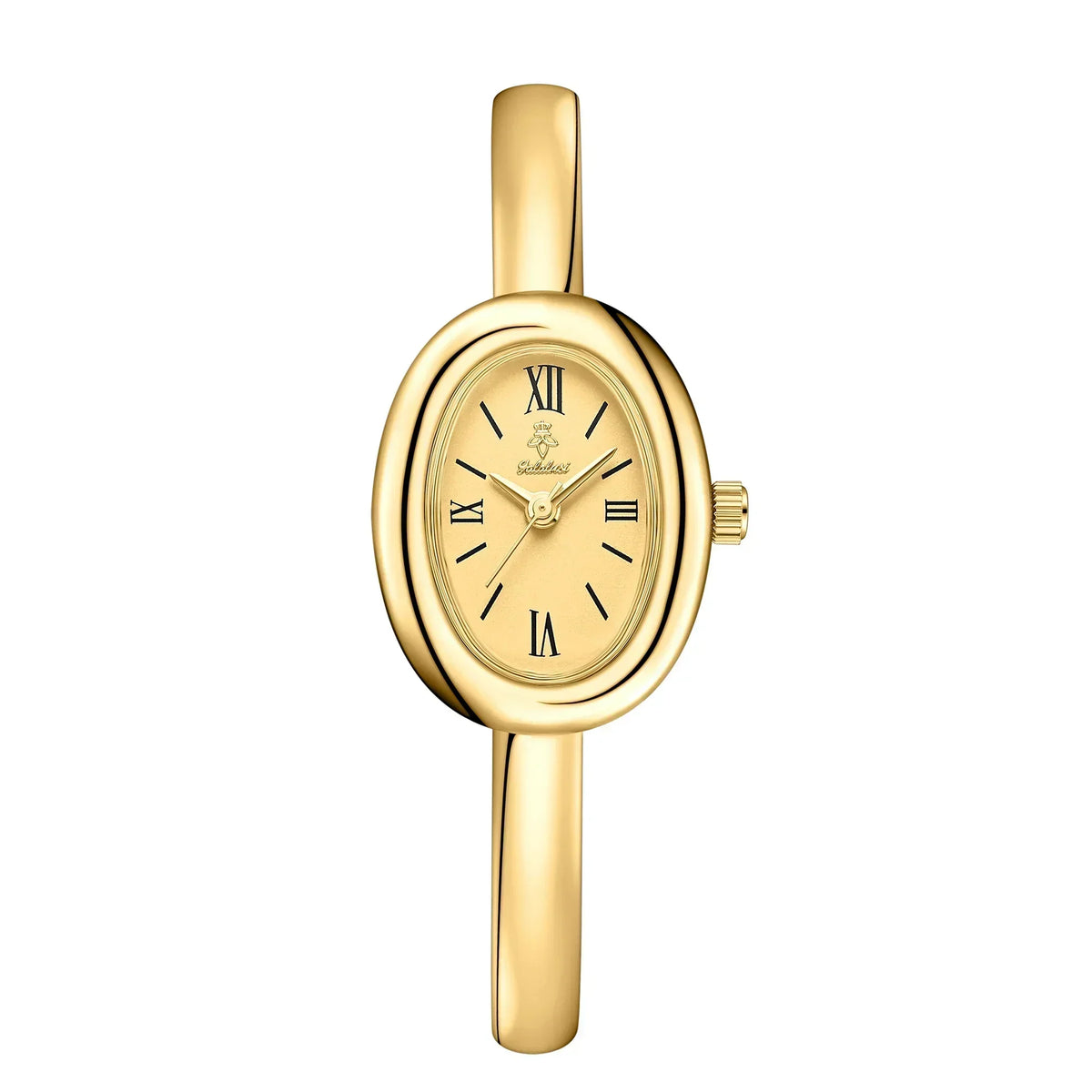 Elegant Oval Bangle Watch: Modern and Classic