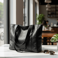 Elegant Retro-Style Shoulder Bag with a Smooth Finish