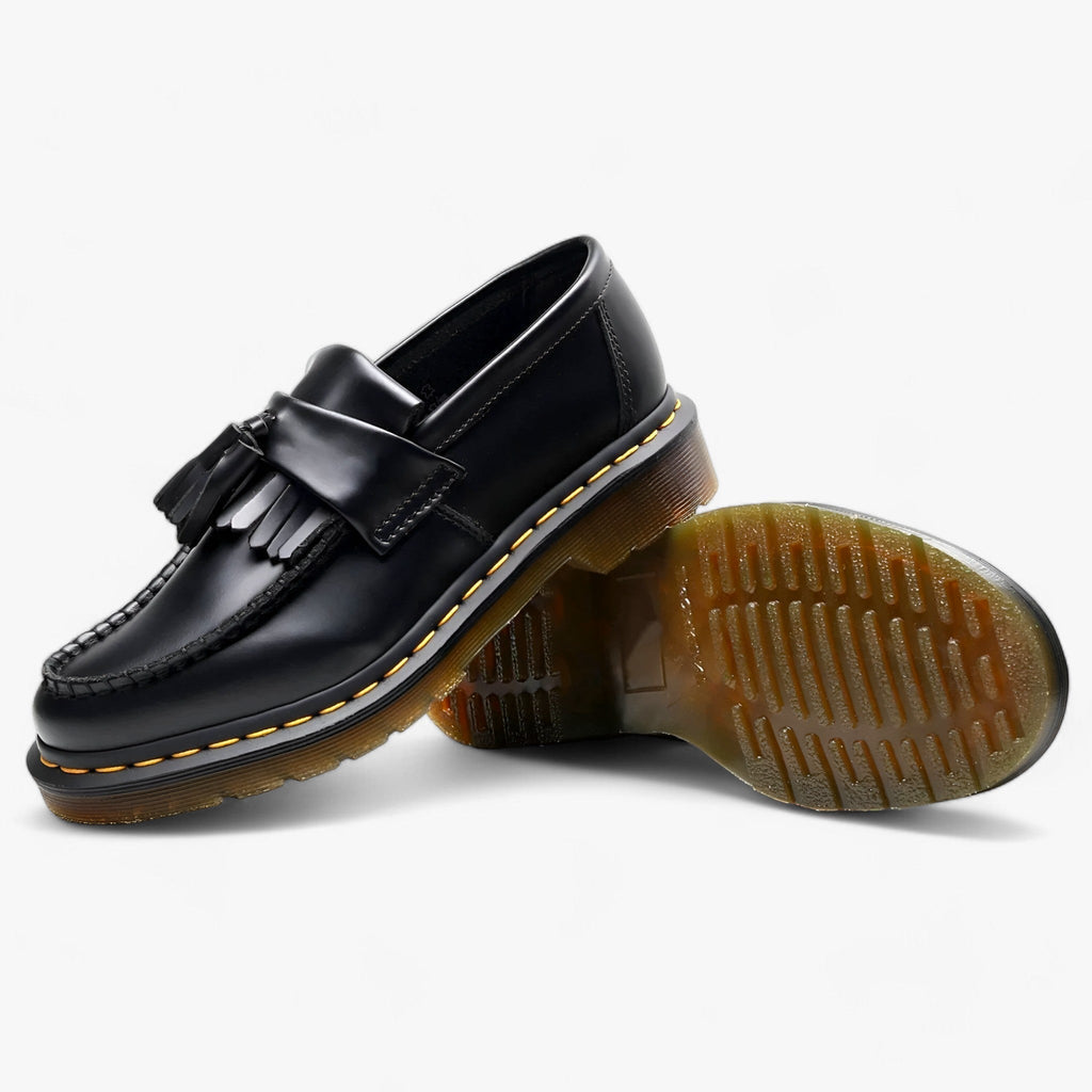 Elegant Round Toe Fringe Loafers