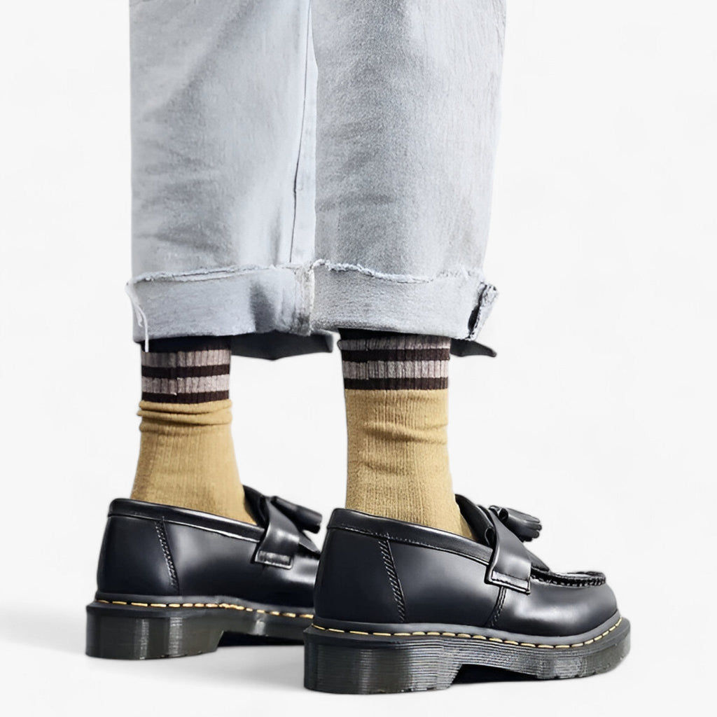 Elegant Round Toe Fringe Loafers