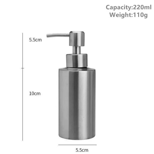 Elegant Stainless Steel Manual Soap Dispenser Pump
