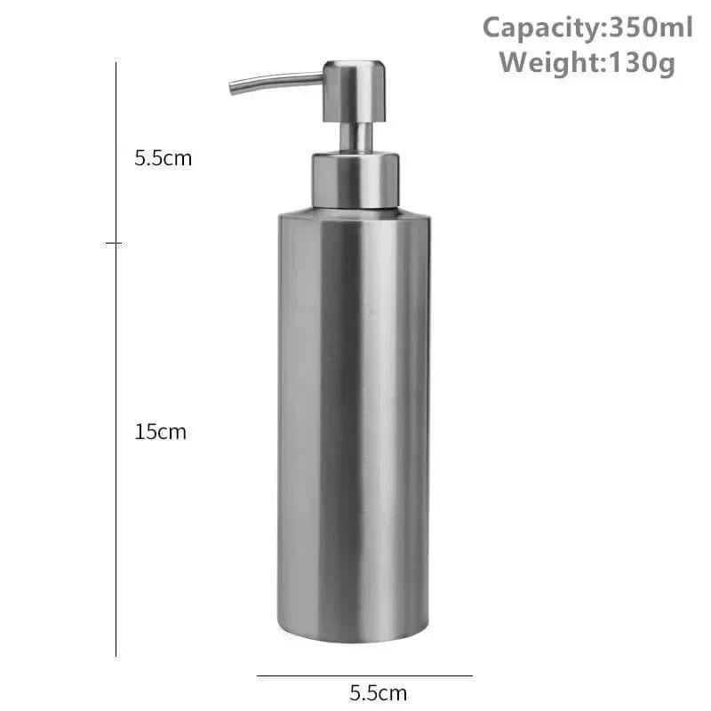 Elegant Stainless Steel Manual Soap Dispenser Pump