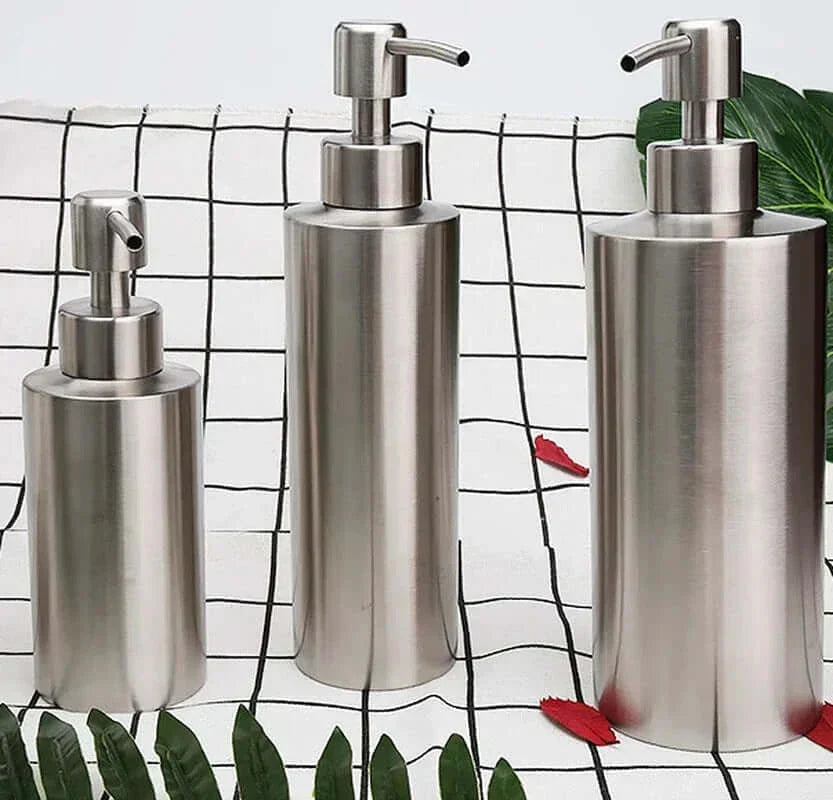 Elegant Stainless Steel Manual Soap Dispenser Pump