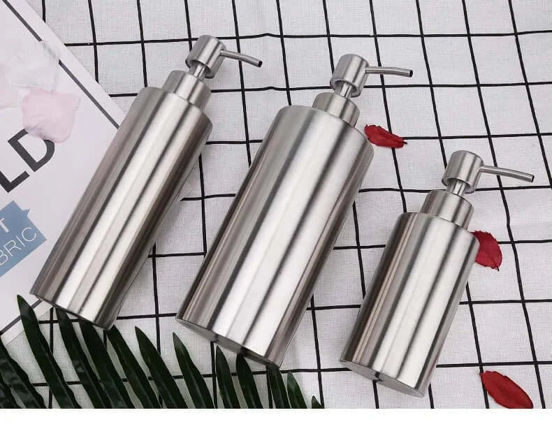 Elegant Stainless Steel Manual Soap Dispenser Pump
