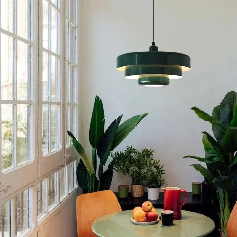 Elegant Three-Tier Pendant Light in Macaron Colours