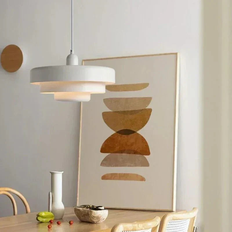 Elegant Three-Tier Pendant Light in Macaron Colours