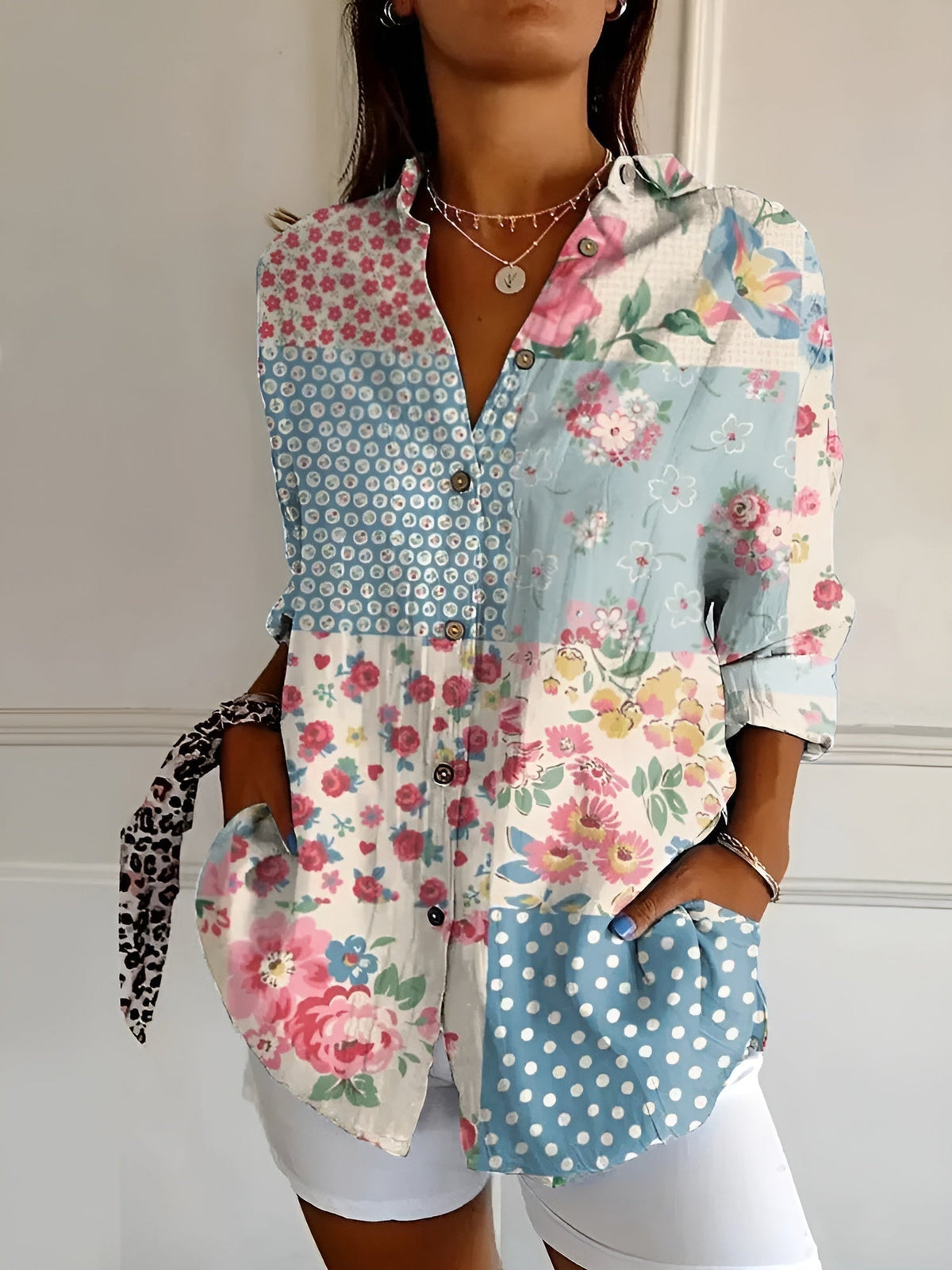 Elegant Women's Button-Down Shirt