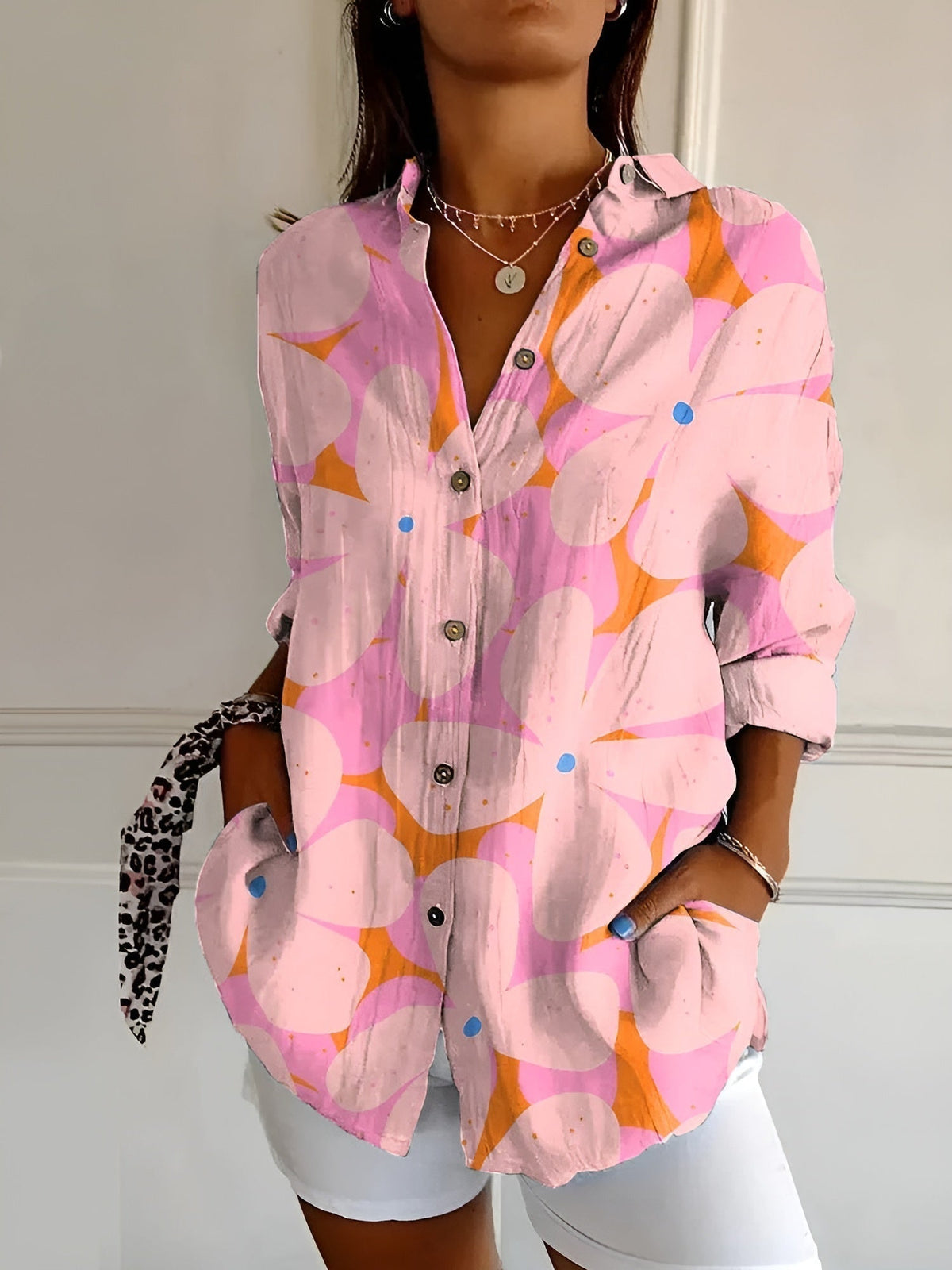 Elegant Women's Button-Down Shirt
