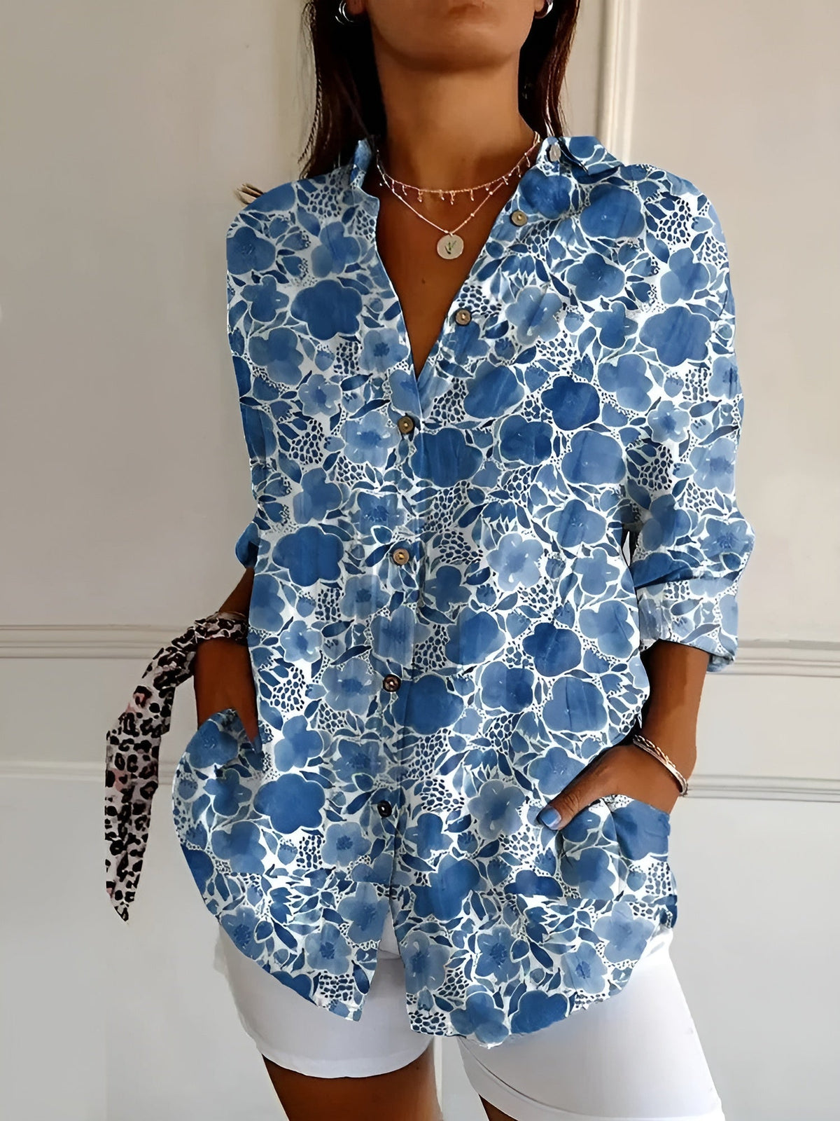 Elegant Women's Button-Down Shirt